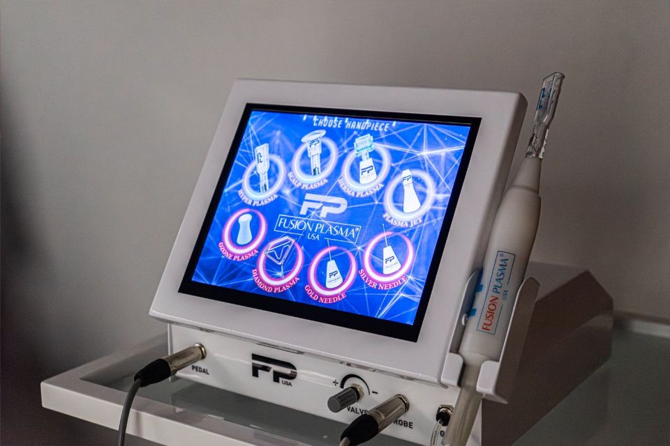 Ovládací panel prístroja Fusion Plasma